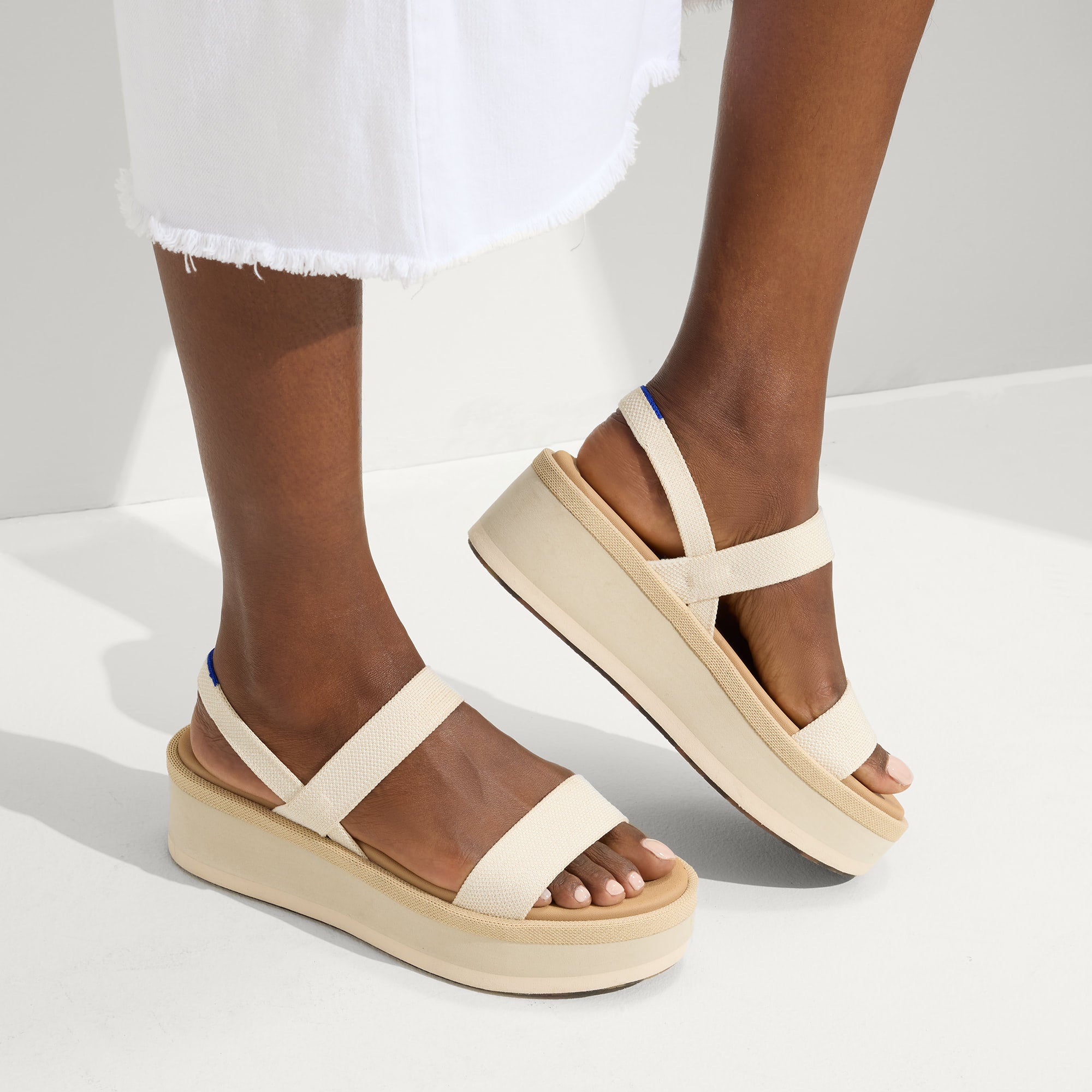 The Lightweight Wedge Sandal - Salt - Image 2
