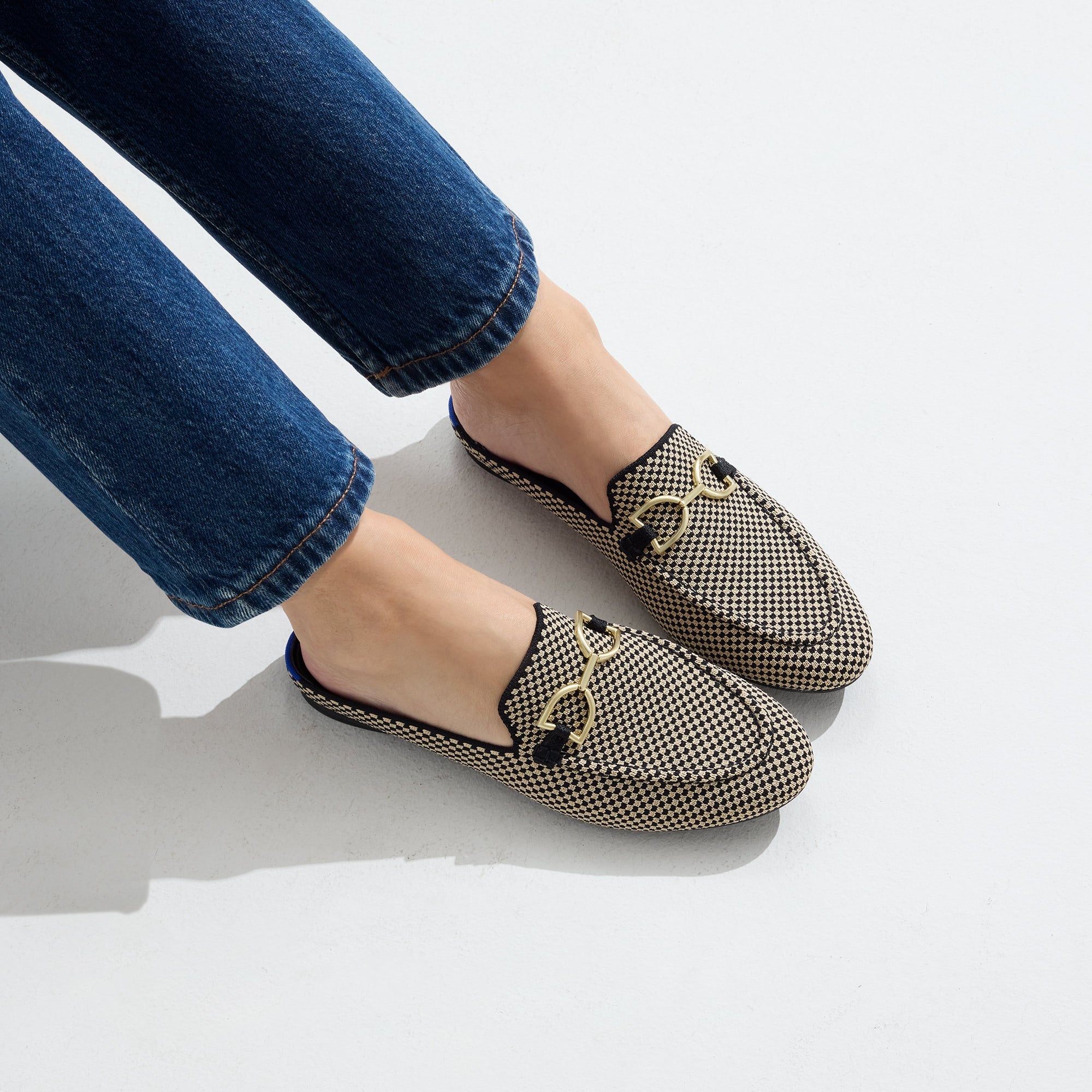 The Double Bit Loafer Mule - Classic Micro Check - Image 3