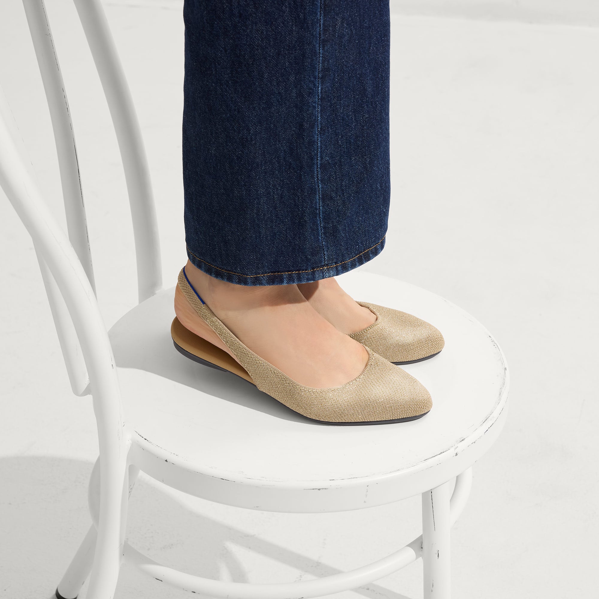 The Almond Slingback - Metallic Prosecco - Image 2