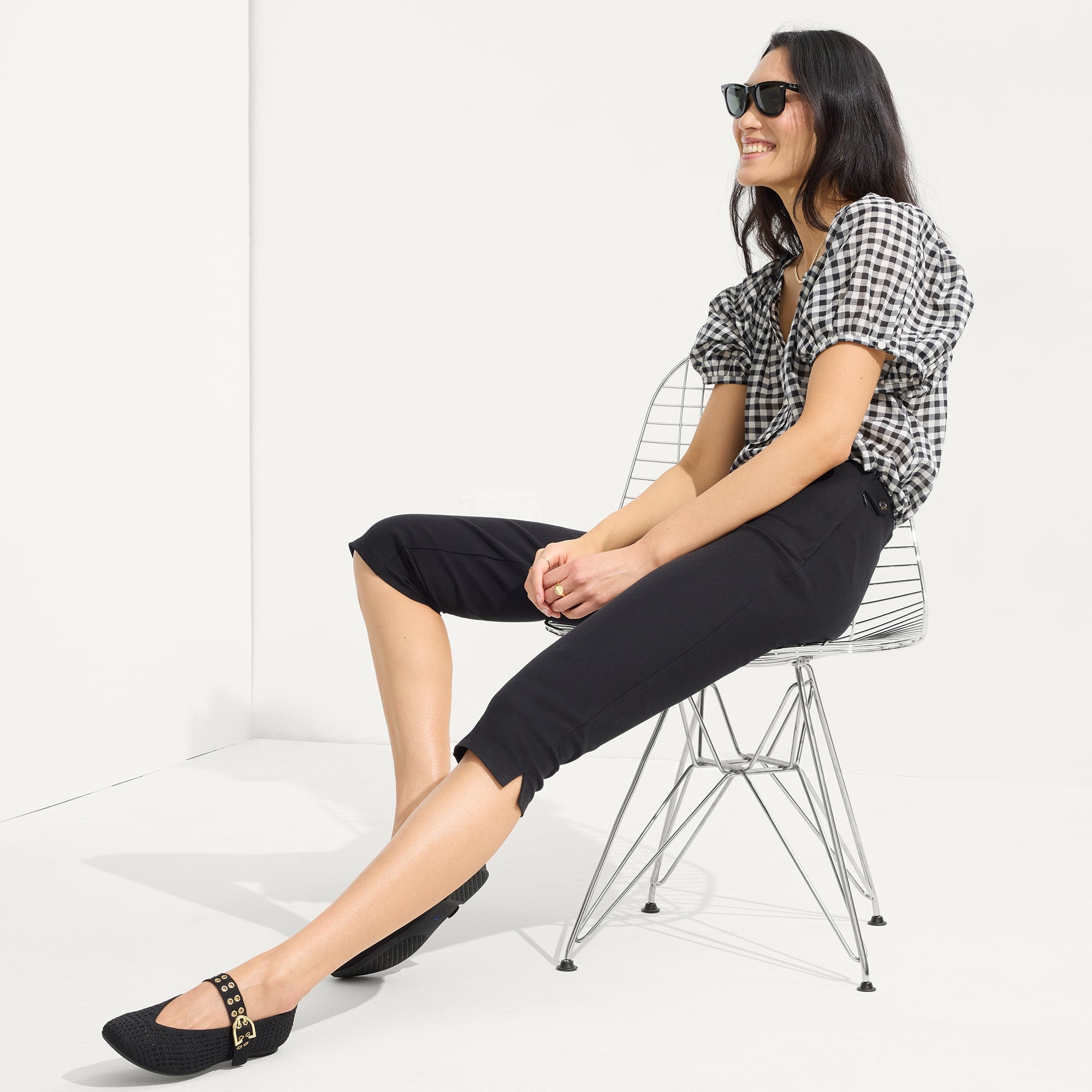 The Max Buckle Mary Jane - Black Mesh - Image 4