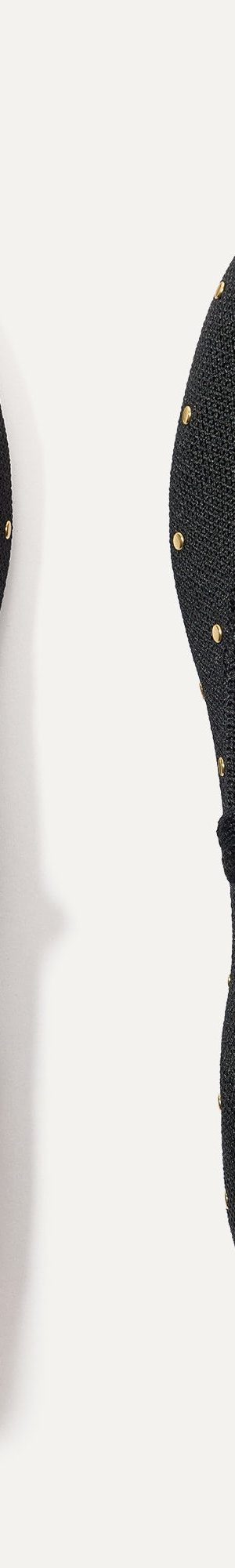 The Square Mary Jane - Studded Black