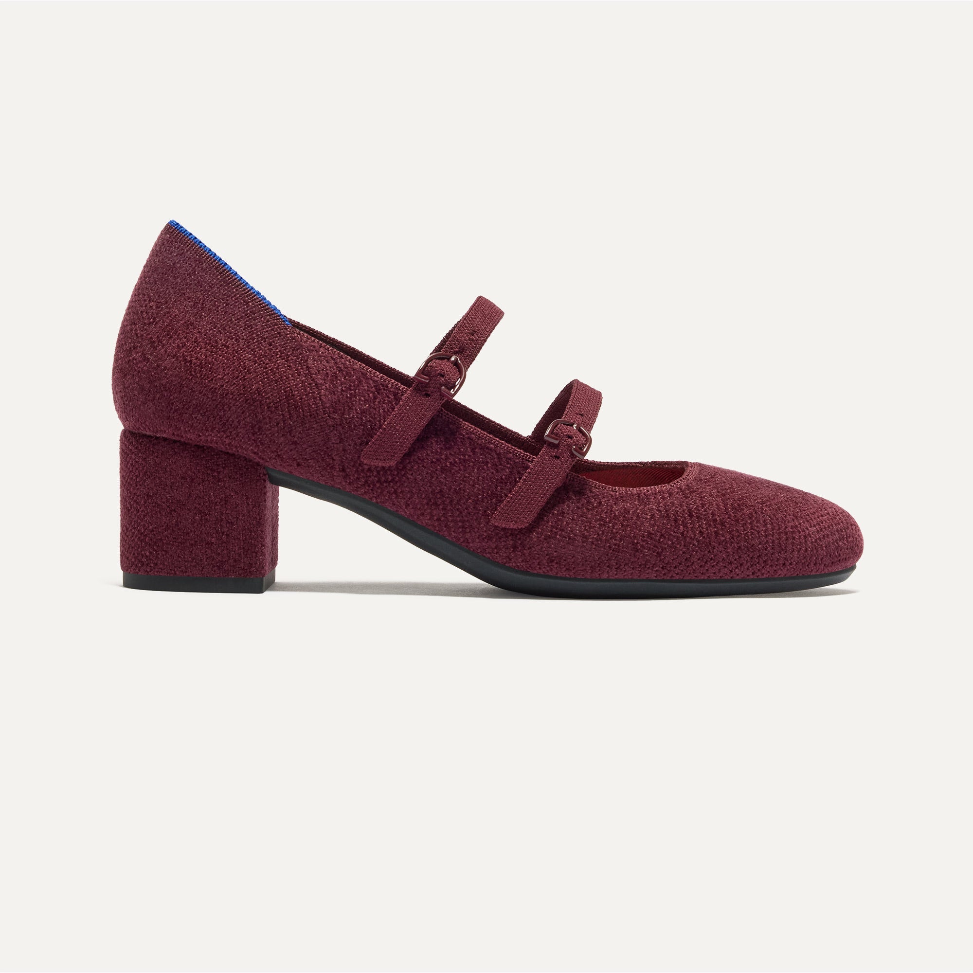 The ReVelvet™ Double Buckle Mary Jane Heel - ReVelvet™ Syrah - Image 4