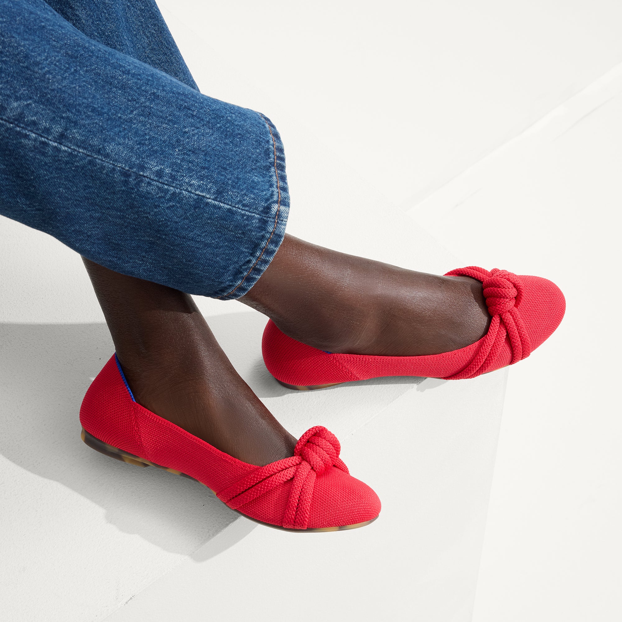 The Knot Ballet Flat - Lollipop Red - Image 3